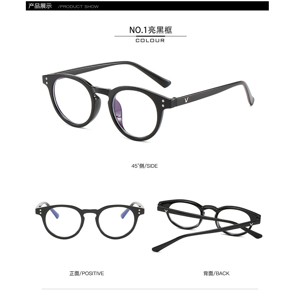 Kính mắt tròn bằng nhựa thời trang nữ / nam | BigBuy360 - bigbuy360.vn