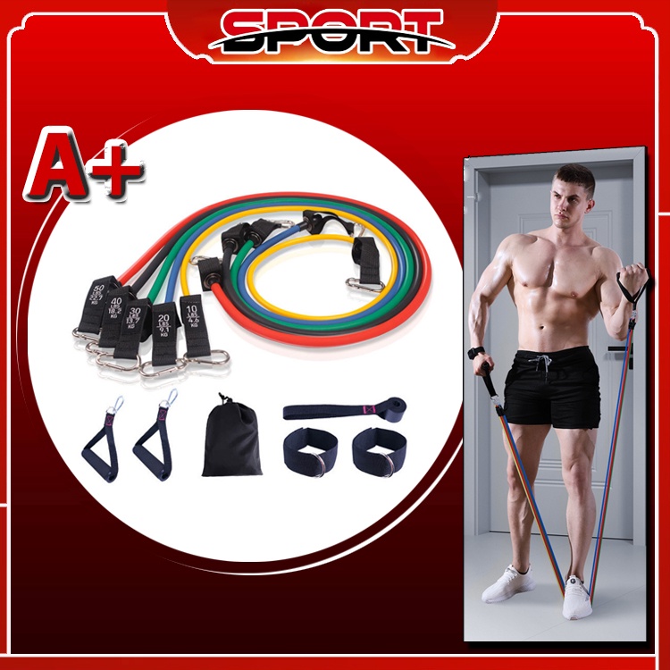 Dây Ngũ Sắc Tập Gym Đàn Hồi Full Body Hiệu Qủa Mới Nhất