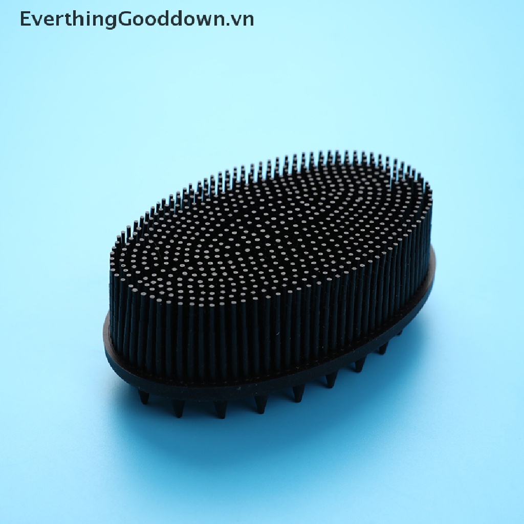 Everthinggooddown Bàn Chải Tắm Chà Lưng Massage Khô Bằng Silicone Cho Bé