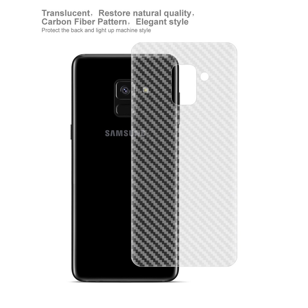 Imak Ốp Điện Thoại Dẻo Họa Tiết Sợi Carbon Thời Trang Chống Trượt Cho Samsung Galaxy A8 2018 A530f