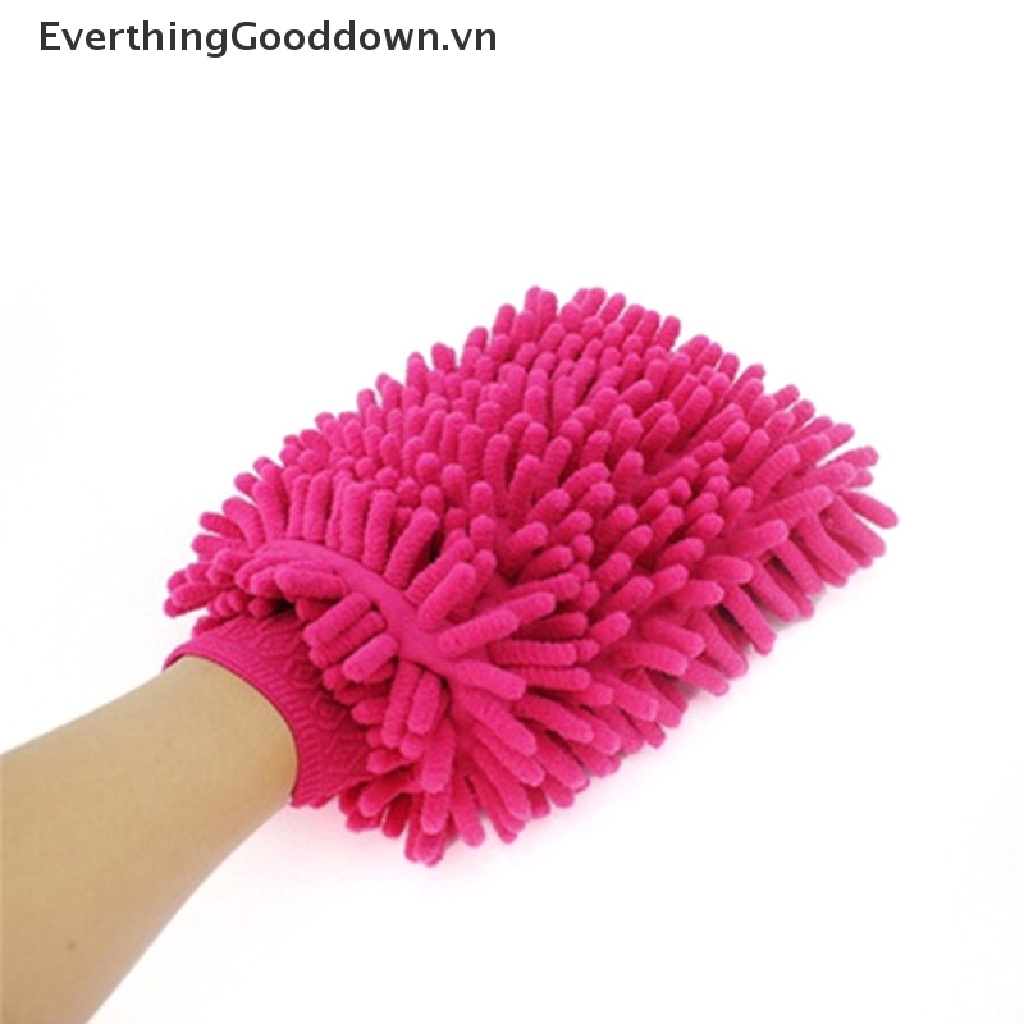 1 Găng Tay Rửa Xe Hơi Bằng Sợi Chenille Anthozoan Siêu Mịn EverthingGooddown Mới