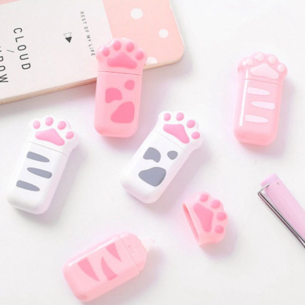 1 cuộn băng keo hình dấu chân mèo dễ thương dùng trang trí