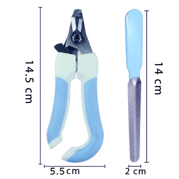 Bộ Kìm Bấm Móng Kèm Dũa Cho Chó Mèo Size Lớn (14.5cmx5.5cm)