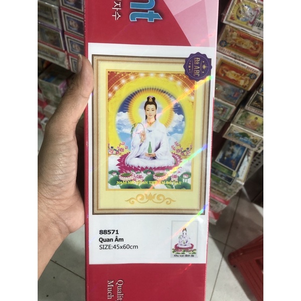 tranh đính đá mẹ quan âm