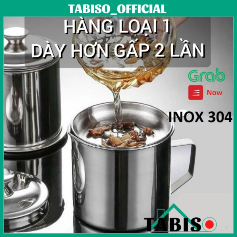 Bình Lọc Dầu Ăn INOX 304. Lọc dầu ăn xả bỏ cặn - TABISO