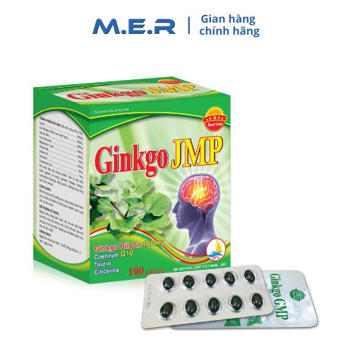 Viên uống bổ não GINKGO JMP hỗ trợ cải thiện thiếu máu não - DP Joyfull Life