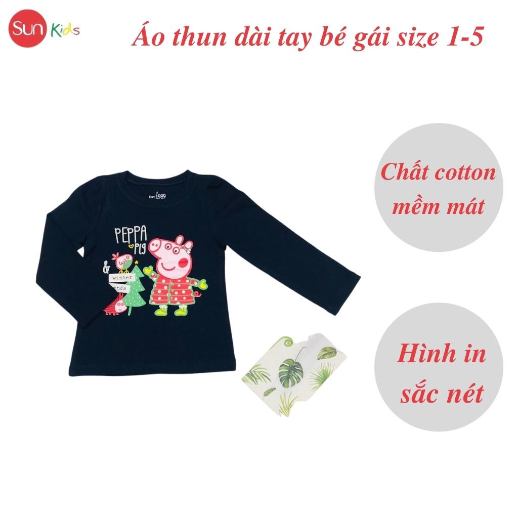 Áo dài cho bé gái, áo thu đông bé gái, áo thu đông cho bé, size 1-5 tuổi - SUNKIDS