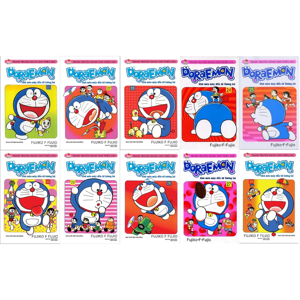 Sách - Combo Doraemon ngắn - 10 quyển (từ tập 21 đến 30)