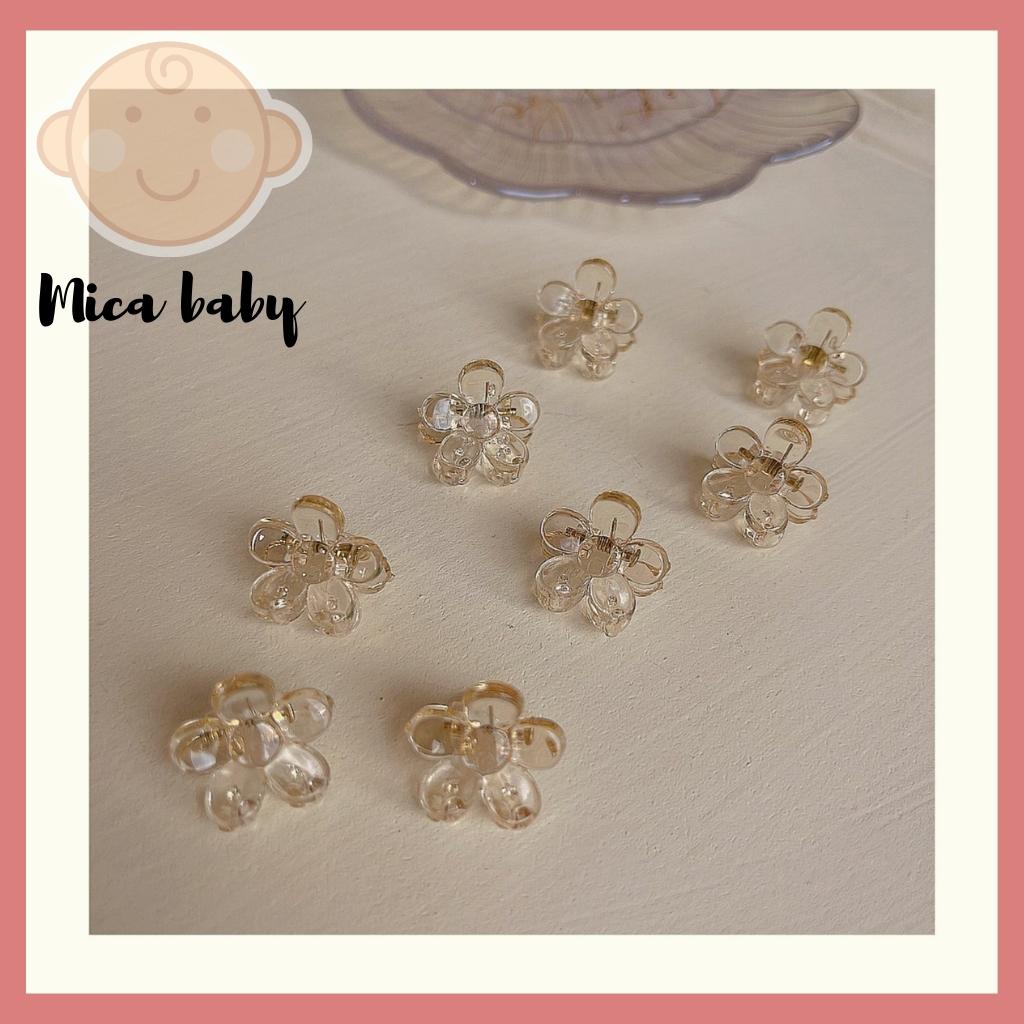 Set 2 chiếc kẹp tóc cho bé hình bông hoa Mica Baby KT20