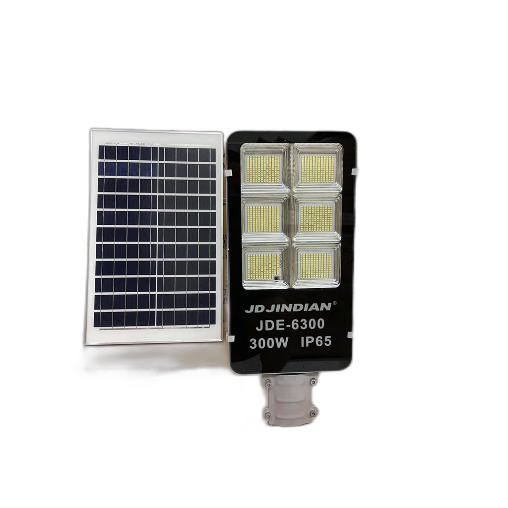 Đèn đường năng lượng mặt trời 300W JDE-6300, CHÍNH HÃNG JINDIAN