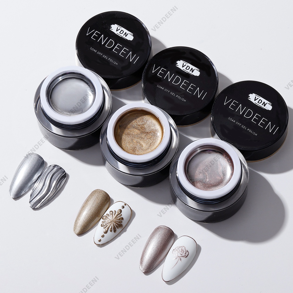 Gel metal VEDEENI vẽ viền, vẽ trang trí móng