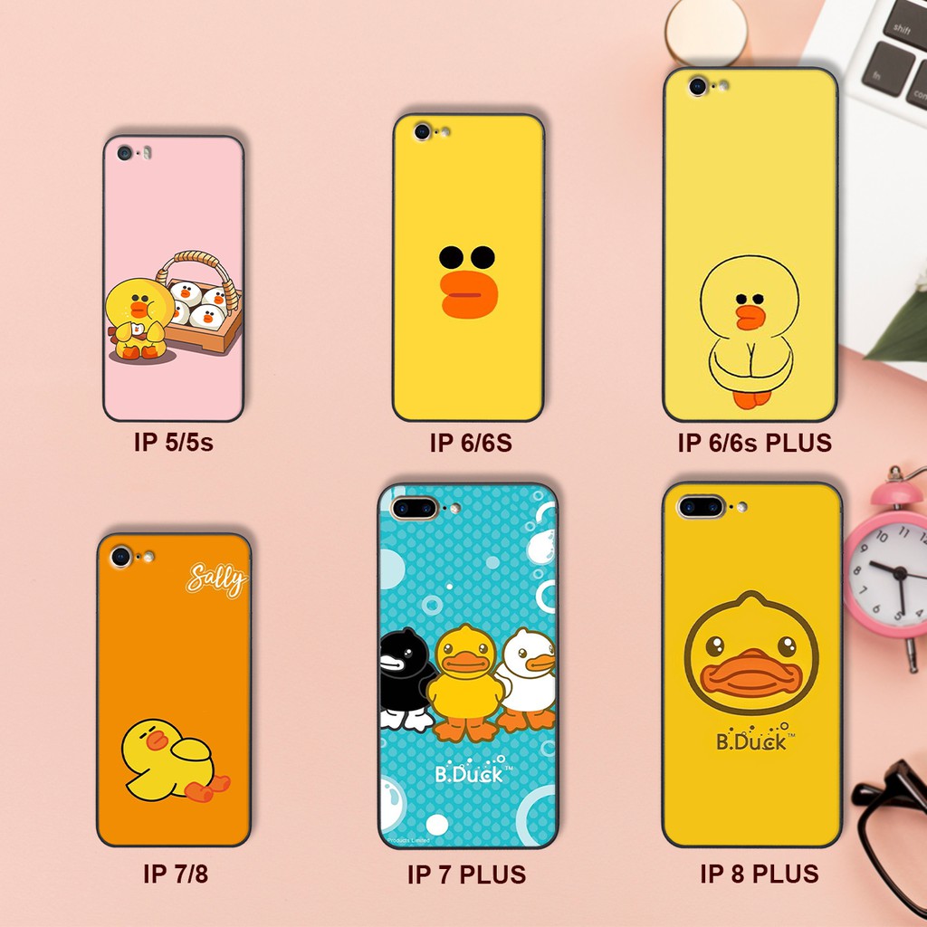 ốp điện thoại Iphone 5/5S - 6/6PLUS - 7/7PLUS - 8/8PLUS in hình chú vịt vàng tinh nghịch - ốp siêu rẻ, siêu bền