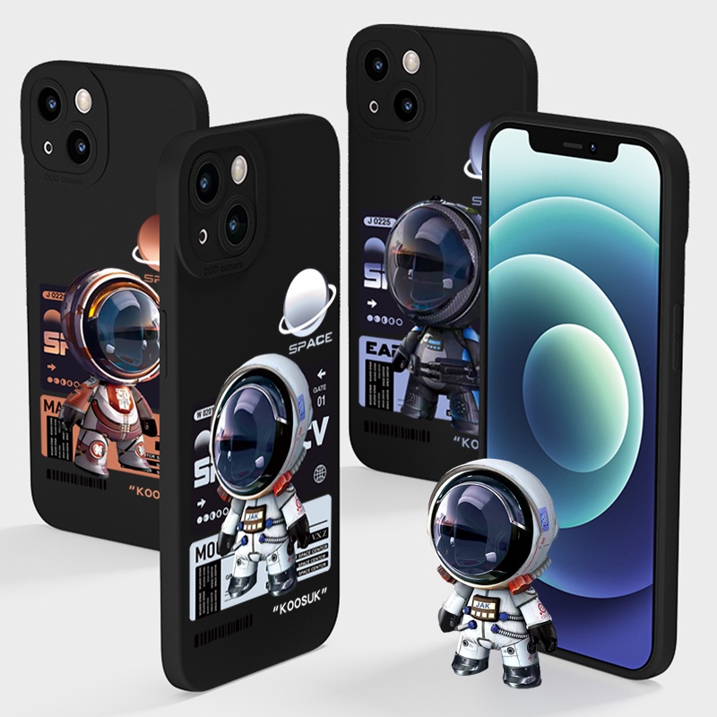 Ốp điện thoại KOOSUK silicon mềm hình phi hành gia 3D cho Xiaomi Redmi Note 9 Pro Max 9S 10X 4G