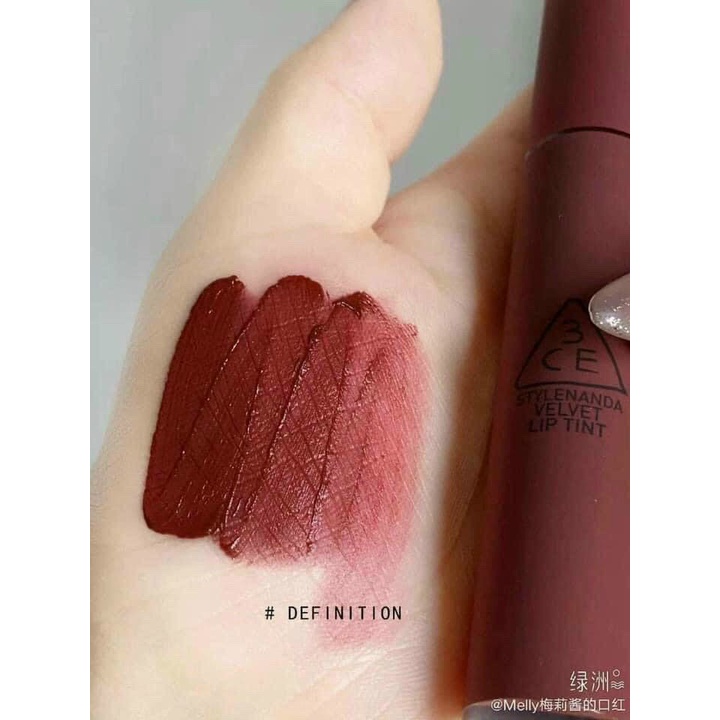 Son Kem Lì 3CE Velvet Lip Tint 4g Màu Definition - Đỏ Trầm