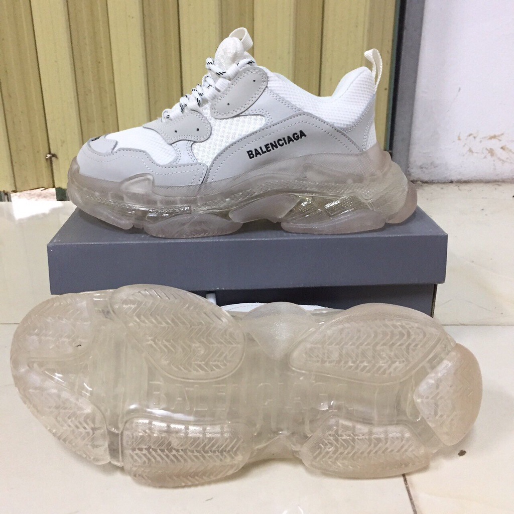 Sneaker Balenciaga Giày thể thao nam nữ sneaker Balen Trip s màu trắng