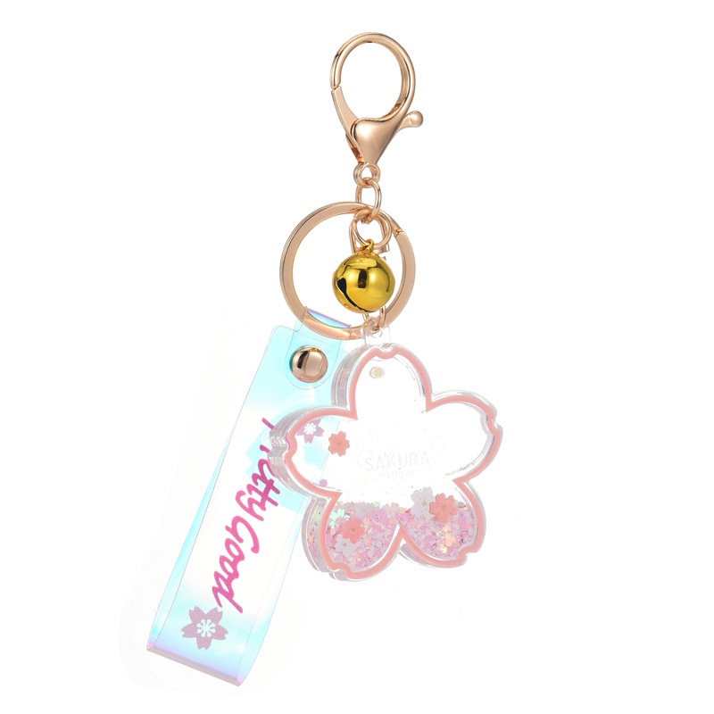 Móc khóa hình bông tuyết làm từ acrylic thời trang sáng tạo xinh xắn