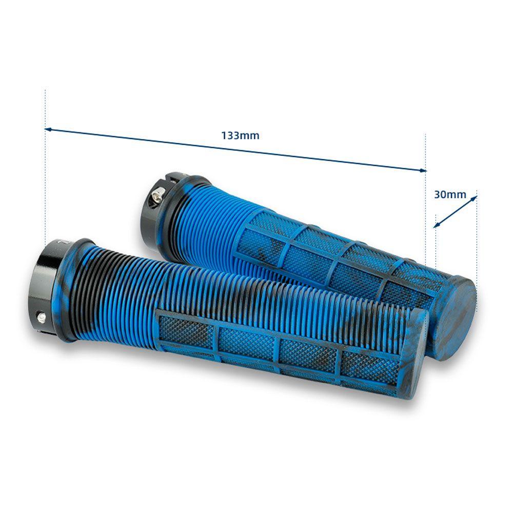 1 Cặp Vỏ Bọc Tay Lái Xe Đạp Bằng Nhôm Siêu Nhẹ Chống Sốc &amp; Trượt Có Vòng Khóa