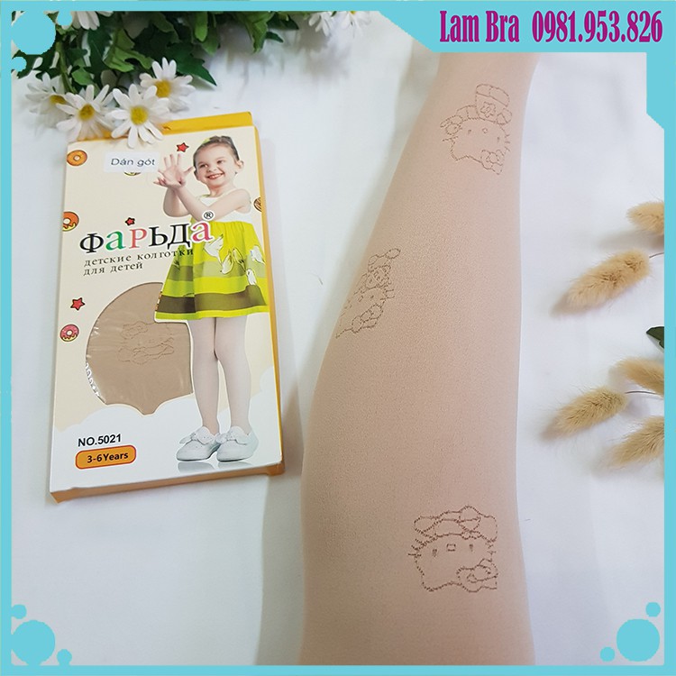 Quần Tất Da Chân Hoạ Tiết Hello Kitty Cho Bé Gái