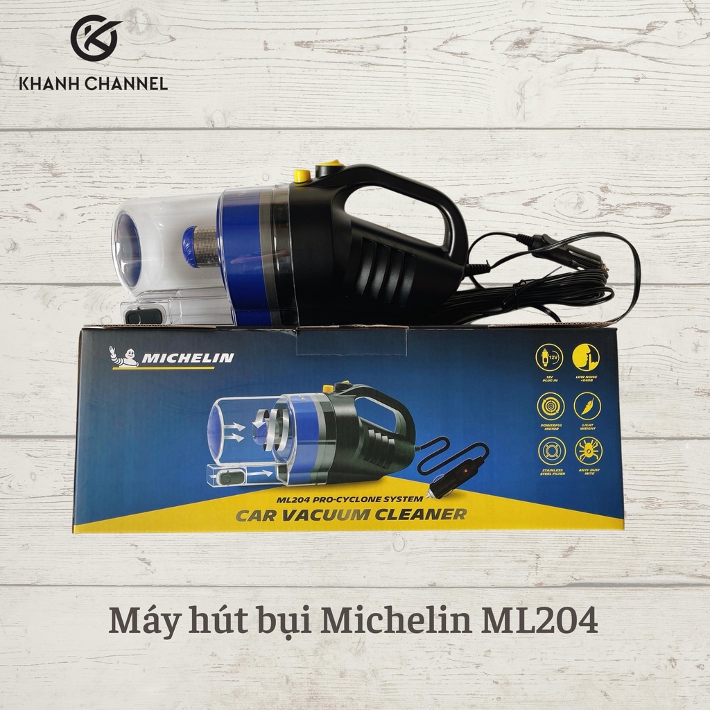 Máy hút bụi ô tô cầm tay Michelin ML204