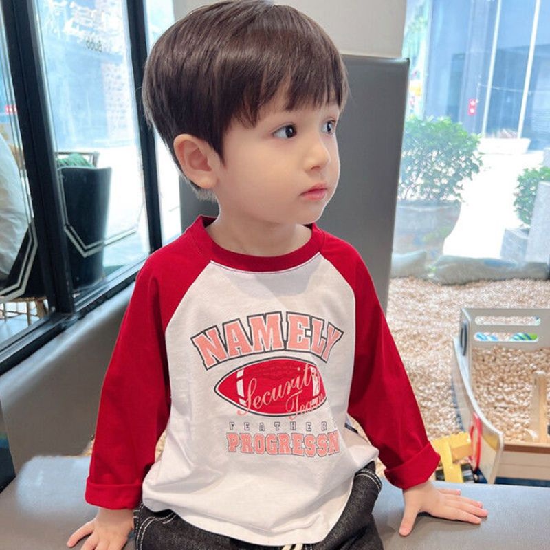 Áo Thun Cotton Mỏng Tay Dài In Hoạt Hình Phong Cách Hàn Quốc Thời Trang Xuân Thu 2022 Cho Bé Trai