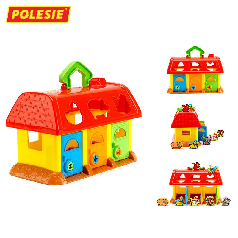 Bộ đồ chơi thả hình Ngôi nhà thú cưng Pets House – Polesie Toys