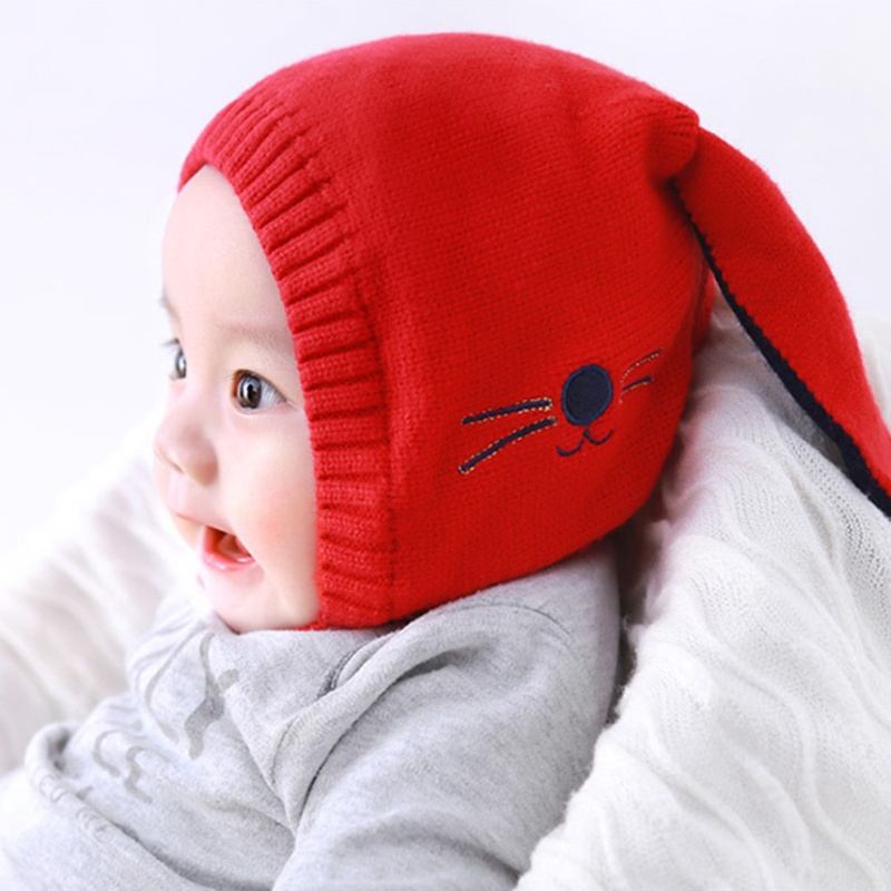 Mũ Trùm Tai Dày Dặn Giữ Ấm Thiết Kế Tai Dài Dễ Thương Dễ Phối Đồ