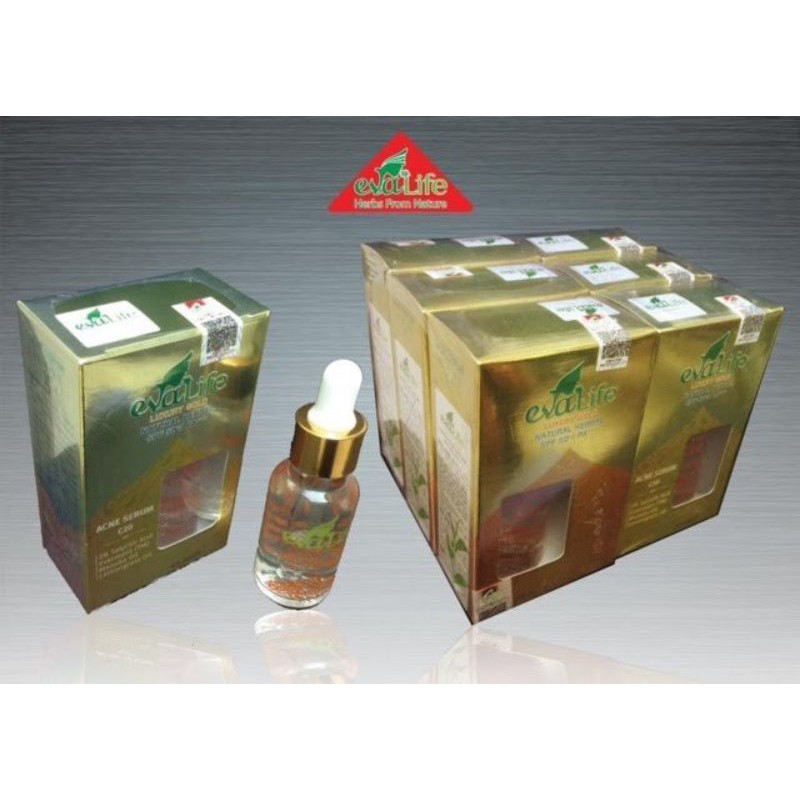 Serum ngăn ngừa mụn, trắng da Evalife luxury gold SPF 50+/pa***