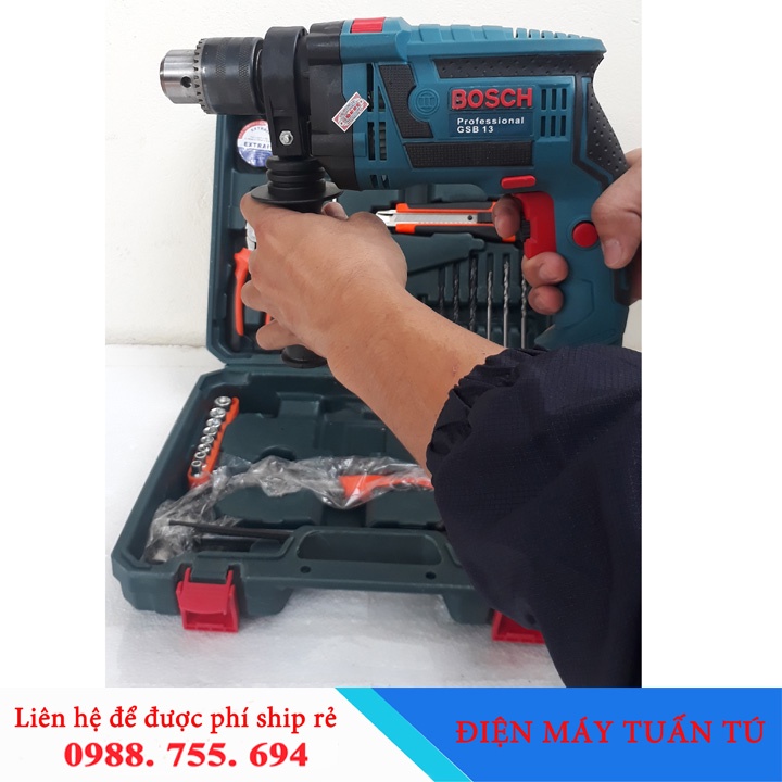 Bộ Máy khoan bê tông Bosch Đức 910W Gồm máy và phụ kiện