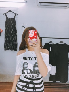 Set áo phông kèm chân váy