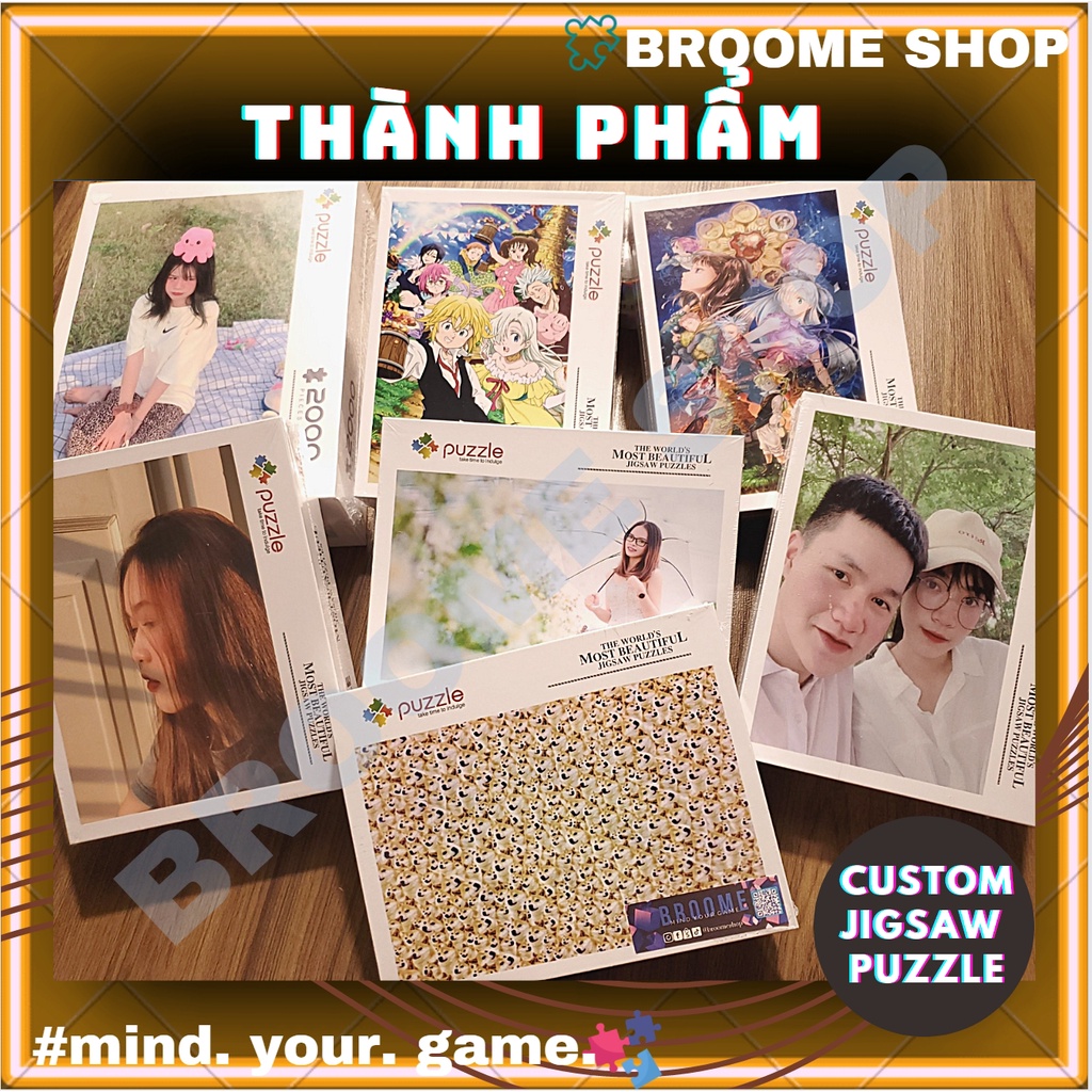 [Order] Tranh ghép hình 1000 mảnh Theo Yêu Cầu tranh xếp hình 1000 miếng Jigsaw Puzzle 1000 pcs 2000pcs