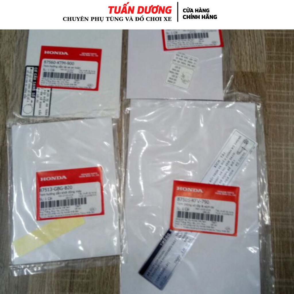 Tem Thông Số Dream Việt, Tem Hộp Xích Và Gáy [ CHÍNH HÃNG ] - Tem Thông Số Hộp Xích, Cơ Cấu Sang Số Dream Việt, Super Dr