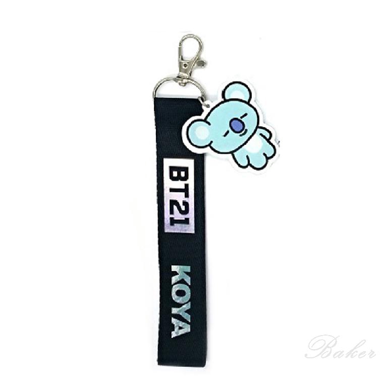 Dây đeo điện thoại trang trí kiểu dáng thần tượng KPOP BTS BT21 đầy màu sắc laser