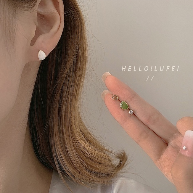 Set 6 khuyên tai phong cách Hàn Quốc