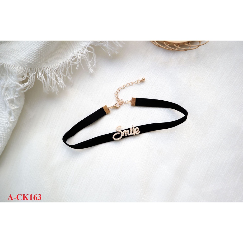 Choker 2022 BST choker đen nhung xinh xắn gợi cảm A-CK158-164