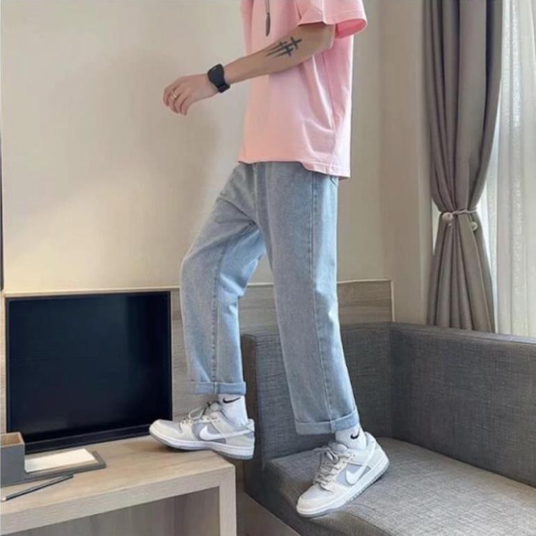 Quần Jean baggy, quan nam nữ ống rộng mã TRR-01 Style hàn quốc