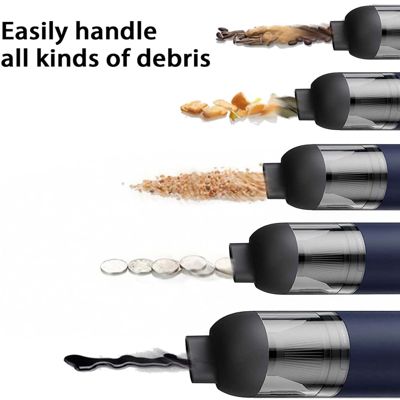 Máy Hút Bụi Mini Cầm Tay 12000Pa 120W Công Suất Cao Có Thể Sạc Lại Tiện Dụng Cho Xe Hơi