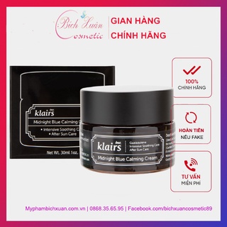 Kem Dưỡng Ẩm Klairs - Kem Dưỡng Phục Hồi Da Dear Klairs Midnight Blue Calming Cream 30ml