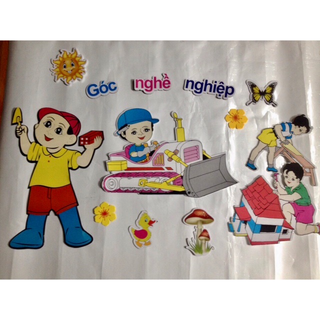 Tranh góc mầm non