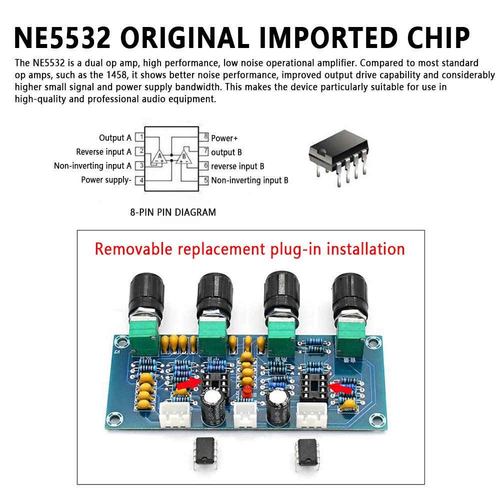 Bảng mạch khuếch đại âm thanh kỹ thuật số PCBFUN XH-A901 DC12-24V