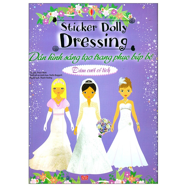 Sách Dán Hình Sáng Tạo Trang Phục Búp Bê - Đám Cưới Cổ Tích