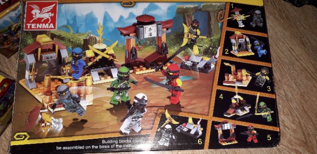 Set 6 hộp LegoNinjago Ngôi đền 6014 trọn bộ