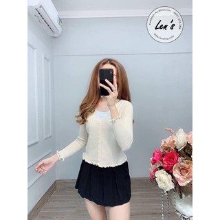 ÁO KHOÁC LEN VIỀN BÈO