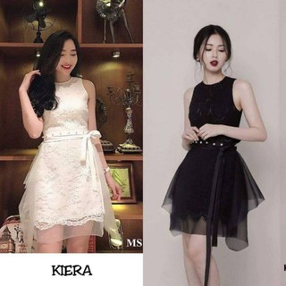ẢNH THẬT-Đầm ren phối lưới Kiera dress - đầm ren dự tiệc - Hàng thiết kế