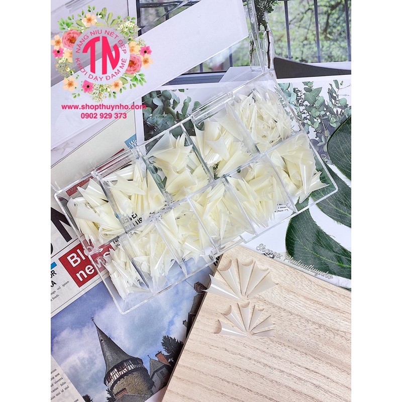 [HÀNG CHUẨN] Móng típ form nhọn, phom nhọn HSM - 500 móng