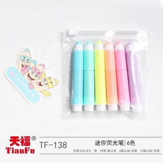 Vỉ bút dạ quang 6cây