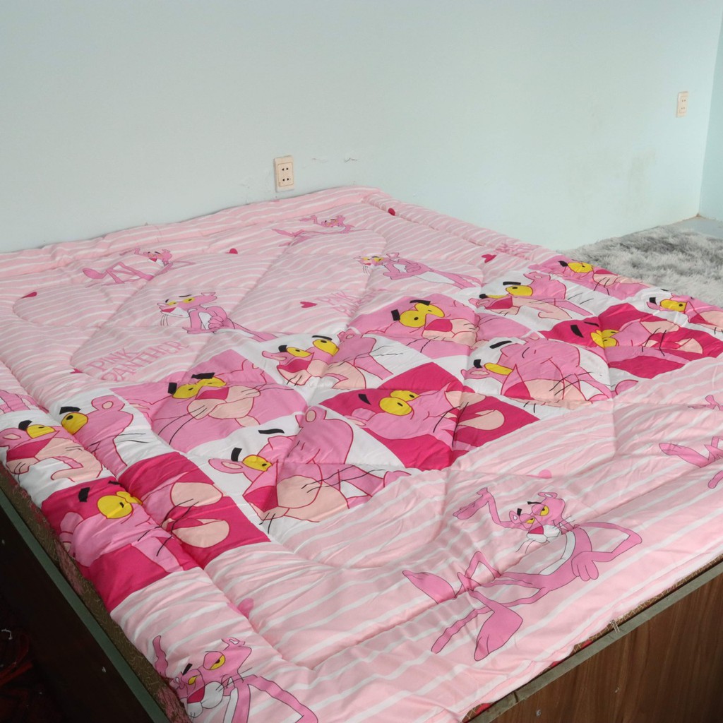 (Có Video Chăn Phao Hoạt Hình ) Chăn Phao siêu nhẹ chần bông dày, Chăn Đại Hàn cao cấp Bà Béo Bedding