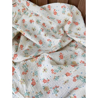 vải xô muslin hoa