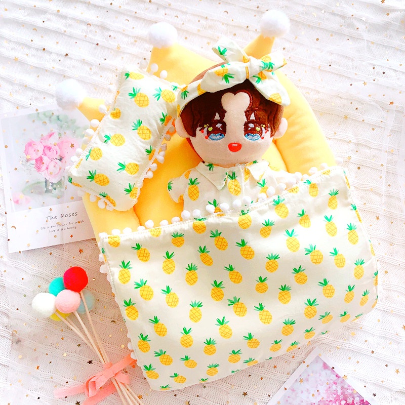 BỘ CHĂN GỐI NỆM CHO DOLL 15CM 15CM 20CM - PHỤ KIỆN DOLL 10CM 15CM 20CM