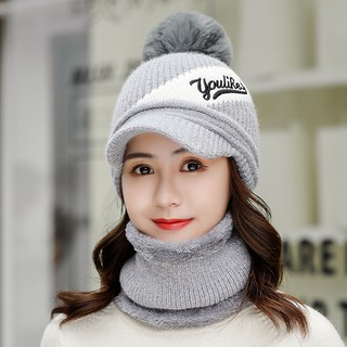 mũ len trùm tai giữ ấm cho bé