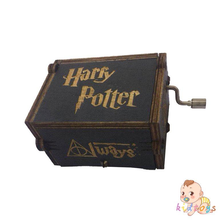 Hộp Nhạc Bằng Gỗ Khắc Chữ Harry Potter Sáng Tạo